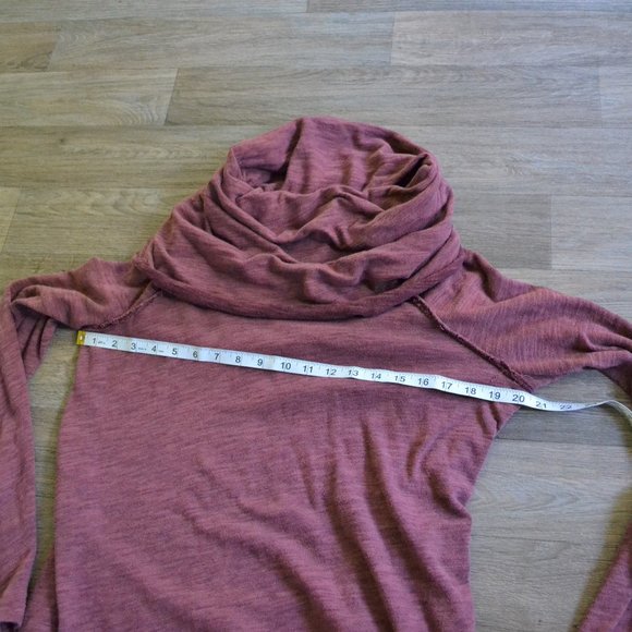 Free People Two Body Corps Deux Cowlneck Terracotta Sweater O/S - Picture 4 of 8
